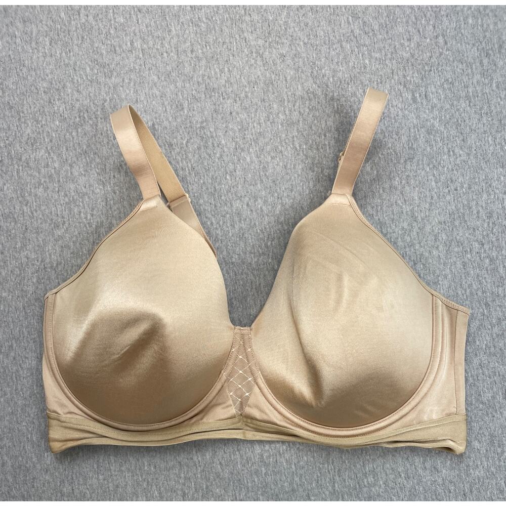 Bali Bra Womens 42D Beige‎ Smooth U Bounce Control Plunge Convertible
